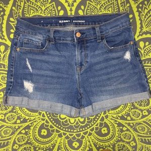 Medium Wash Denim Shorts